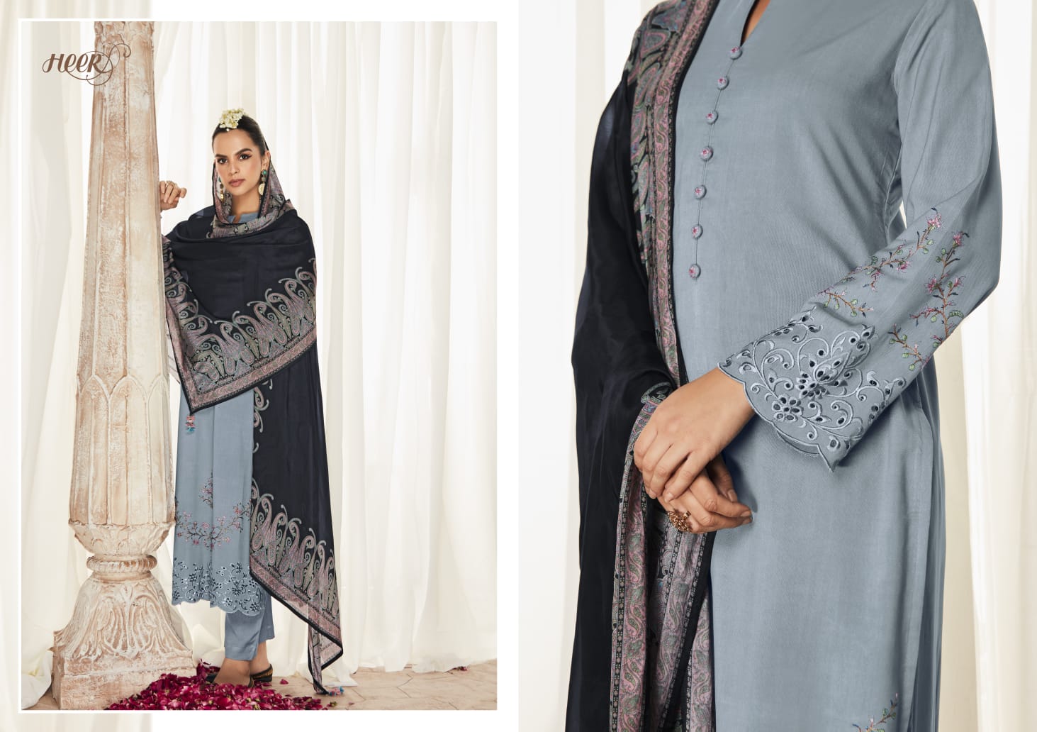 Hazoor By Kimora Modal Silk Designer Salwar Suits Catalog